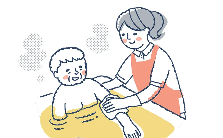 入浴介助の様子