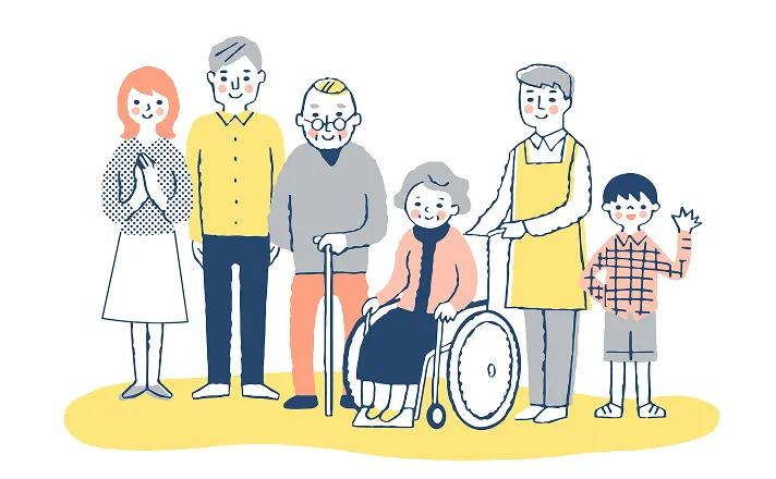 ご利用者、ご家族、スタッフの笑顔